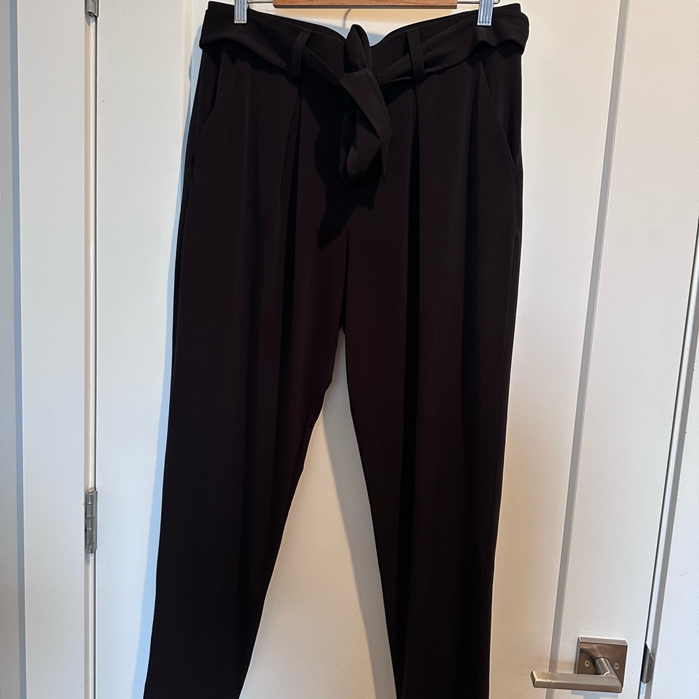 Express Black Tie-Waist Women's Pants